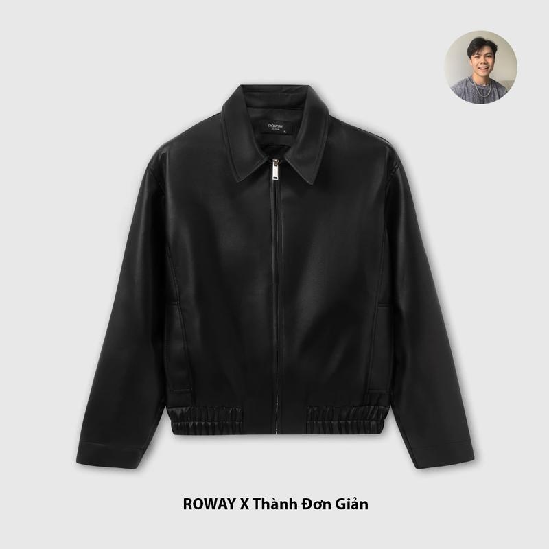   ROWAY x Thành Đơn Giản  Áo khoác da chun 