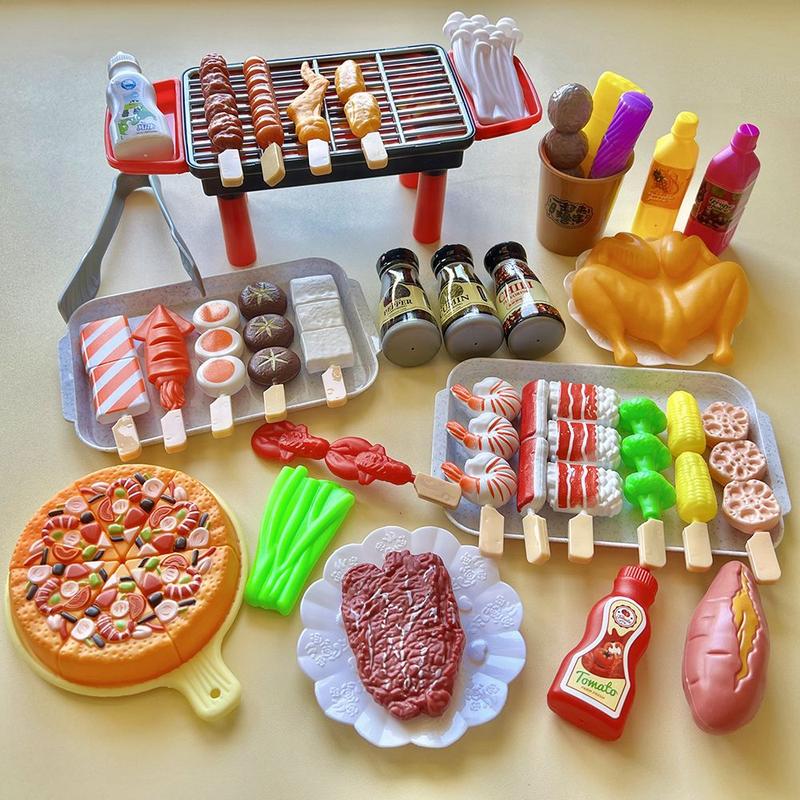 Đồ Chơi Thịt Xông Khói Nướng Thịt, Dành Cho Trẻ Em, Vật Liệu Dạy Học Thực Phẩm Mô Phỏng, Nhà Chơi, Thích Hợp Cho Bé Gái, Nấu Ăn Nhà Bếp, Nồi Chiên Donut, Quà Sinh Nhật 2