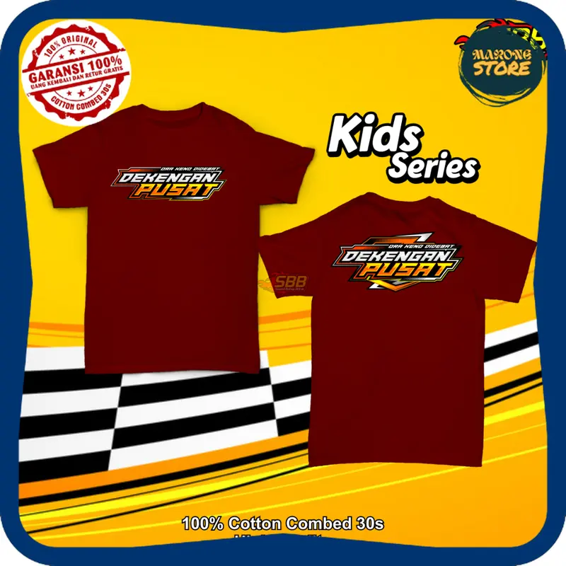 MaroneStore - Baju Kaos ANAK Katun Dekengan Pusat Viral New ST Kaos Anak Laki-laki Katun | Cotton Combed 30s 5