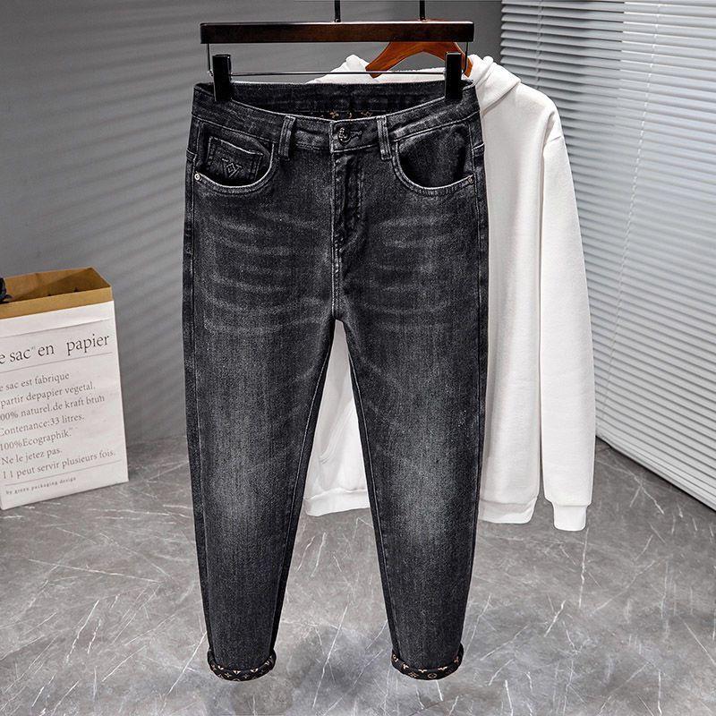 Product Introduction of Quần Jean Nam, Màu Đen Và Xám, Dáng Ôm, Quần Mỏng, Phong Cách Hàn Quốc Hợp Xu hướng Quần Co Giãn, Hàng Mới Về Thu Đông 2022 1