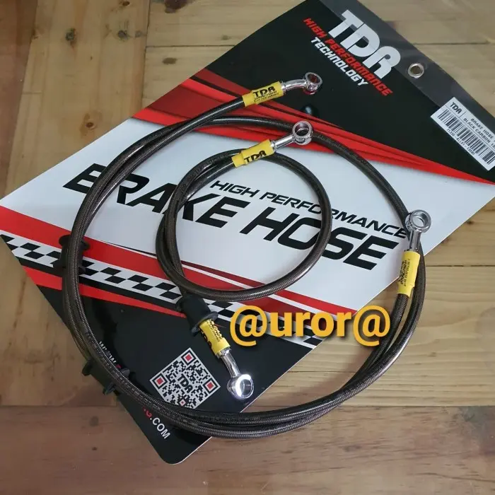 SELANG REM BLACK CARBON SET 90 CM & 60 CM - TDR RACING