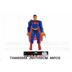 Children's Toy Simulation Oversized Superman Hero Action Figure with Light Boys Toy Gift