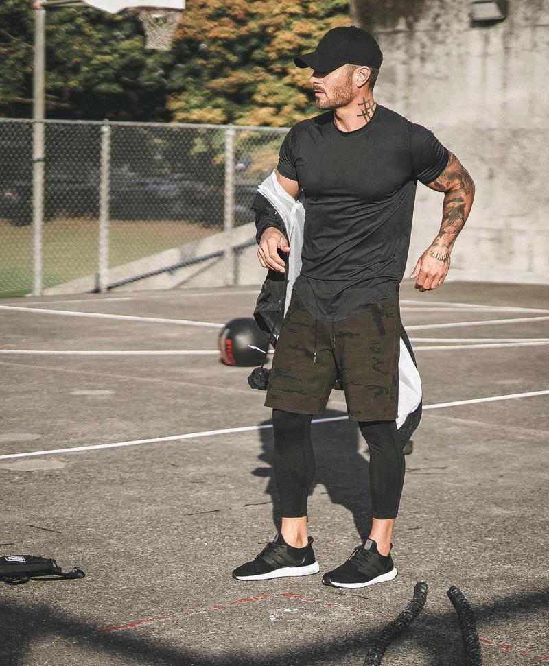 Product Introduction of T-Shirt Summer Sports Fitness Short Sleeve Men'S Quick Dry Training T-Shirt 17
