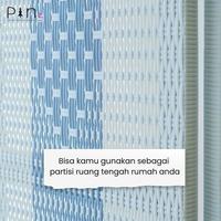 Gambar Pembatas / Sekat Ruangan Rotan Sintetis - Alonzo Sketsel 4 Panel - L Grey - D Grey dari Pine Rotan Jogjakarta Kota Yogyakarta 5 Tokopedia