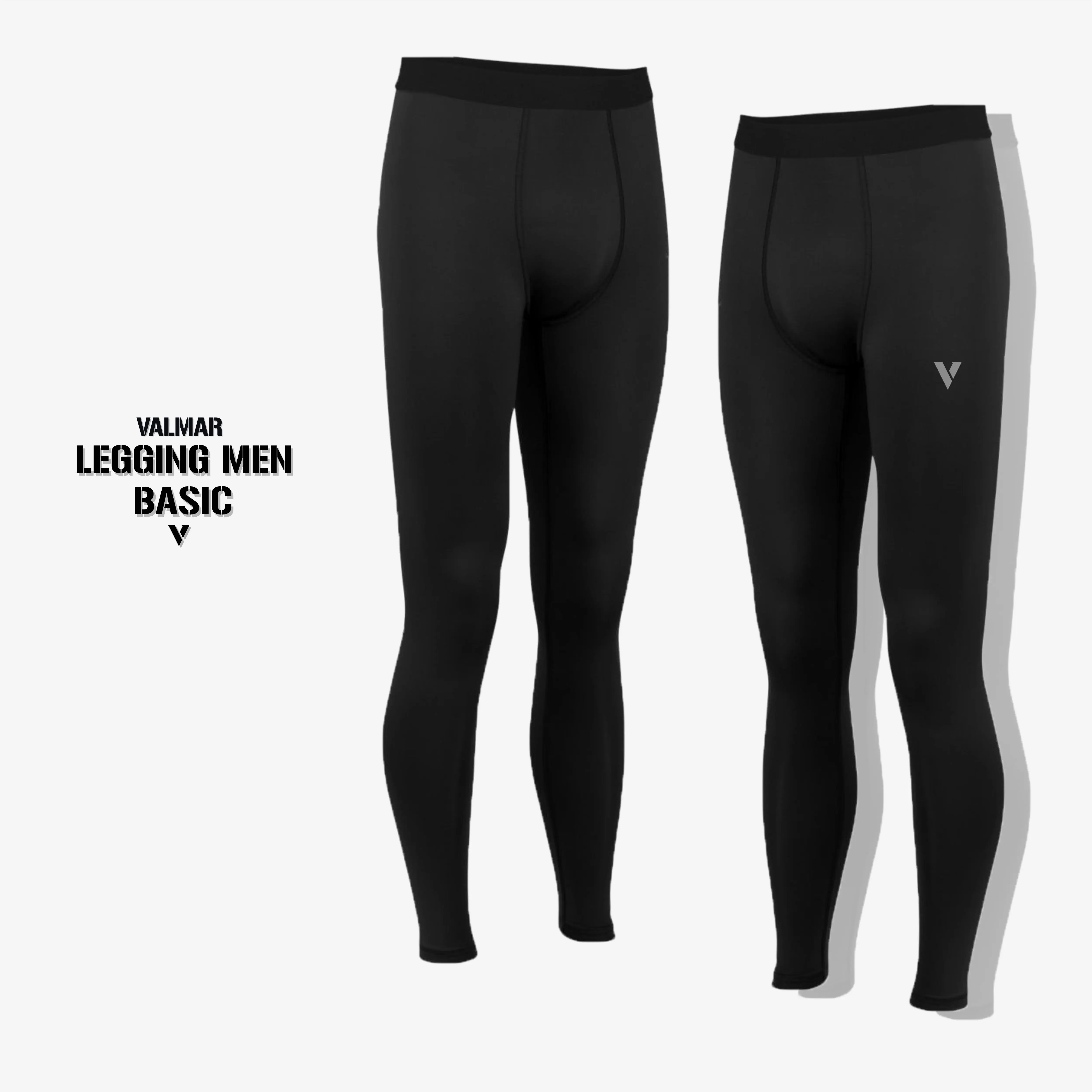 Legging panjang olahraga pria BASIC original Valmar / leging compression sport men material spandex / lejing ketat daleman football running renang sepeda fitnes badminton tenis outdoor Celana