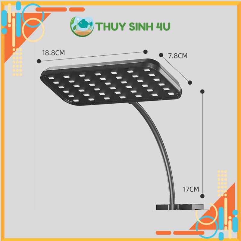  Đèn thủy sinh Deyao - Gebo CF 02 LED RGB đỏ cá không đỏ nước 