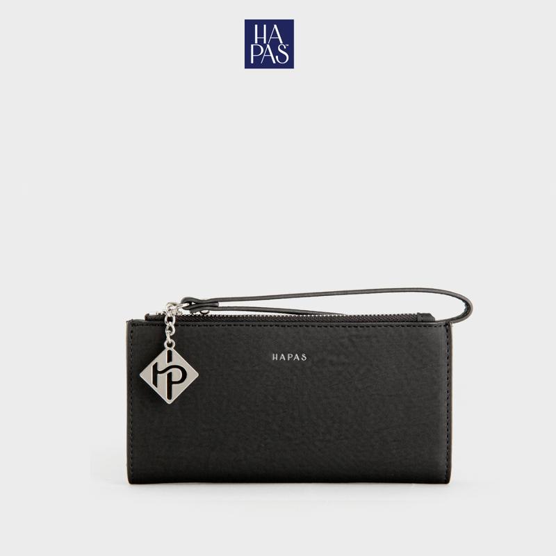  Ví Nữ Dài Da Vân Top Zip Size 17 HAPAS - VD240670 Clutch 