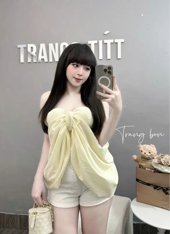 Product Introduction of Áo cup nơ siêu xinh dáng chuẩn 2