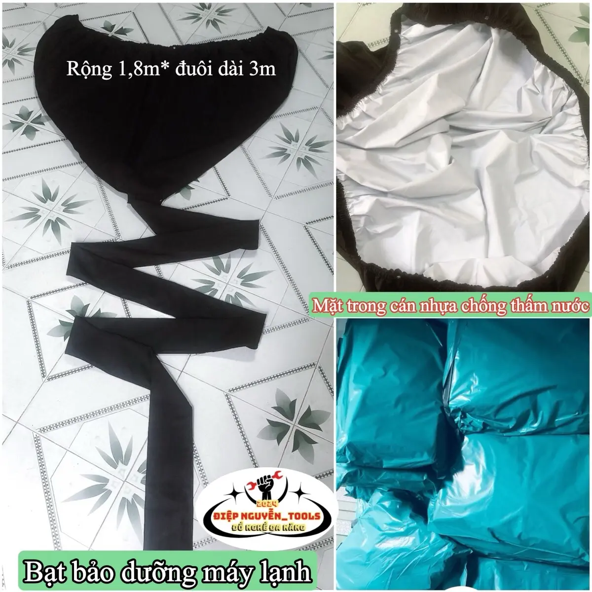 Bạt vệ sinh điều hoà cán nhựa chống nước
