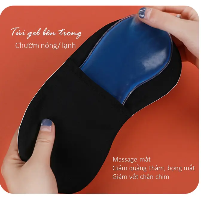 Chườm bịt mắt ngủ chống chói kèm túi gel nóng lạnh họa tiết hoạt hình đáng yêu 2