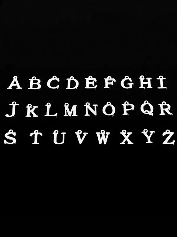 Men's Simple Letter Detail Pendant Necklace,  Fashion Jewelry for Party, Daily Clothing Decor, Trendy All-match & Exquisite Jewelry for Birthday Gift 4