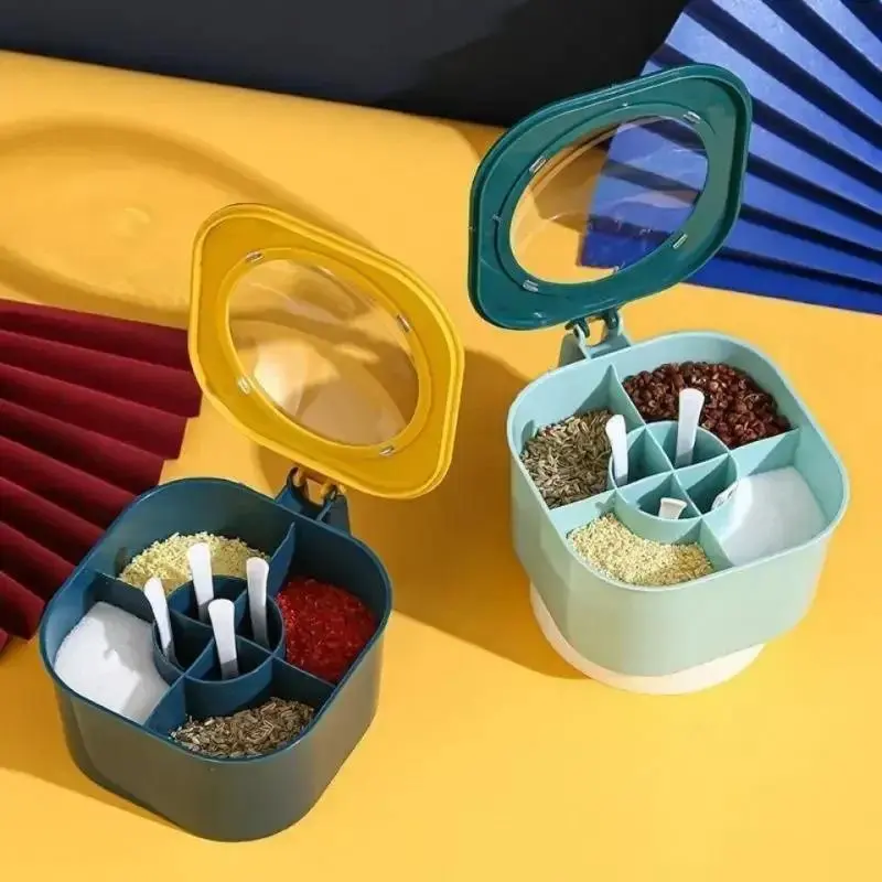Hộp Gia Vị Nhà Bếp, Bốn Hộp Có Nắp Đậy, Đa Năng, Hộp Gia Vị Nhà Bếp Gia Dụng, Đựng Đường, Bột Ngọt Và Muối, Hộp Bảo Quản