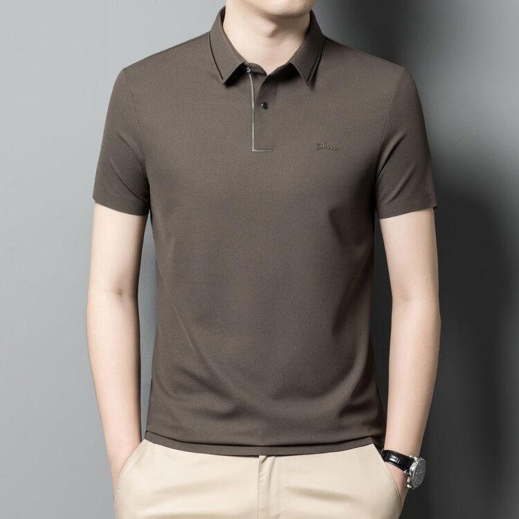 Áo Thun Cotton Paul, Heavyweight, ngắn Tay, Dáng Rộng Vừa Vặn, Cỡ Lớn, Áo Polo Thêu, Áo Nam, Hàng Mới Về Mùa Hè, Bán Chạy Tại Cửa Hàng, Có Bàn Đạp 4