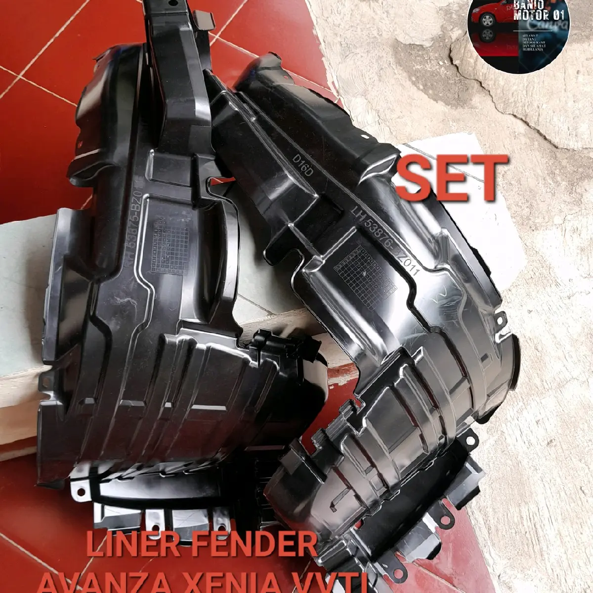 LINER FENDER AVANZA XENIA VVTI TAHUN 2004-2011 ORIGINAL