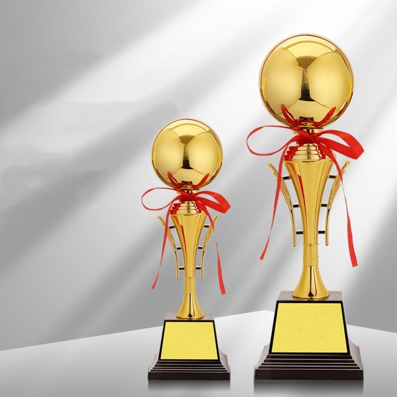 Product Introduction of High Quality Metal Golden Ball Awards Trophy Spherical Excellent Player Award Winner Award Trophy Toy Model Craft Souvenirs Soccer Trophies School Rewarding Supply 11