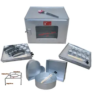 Oven Kompor Tangkring Open Kue 3 Susun Anti Karat Bonus Loyang kue kering dan cetakan kue bolu panggang Kitchenware Kaca Bunga Bulat Buah
