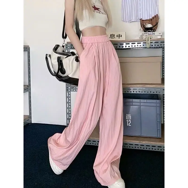 Quần suông ống rộng chất vải đũi vân mây. Trẻ trung năng động và cá tính
