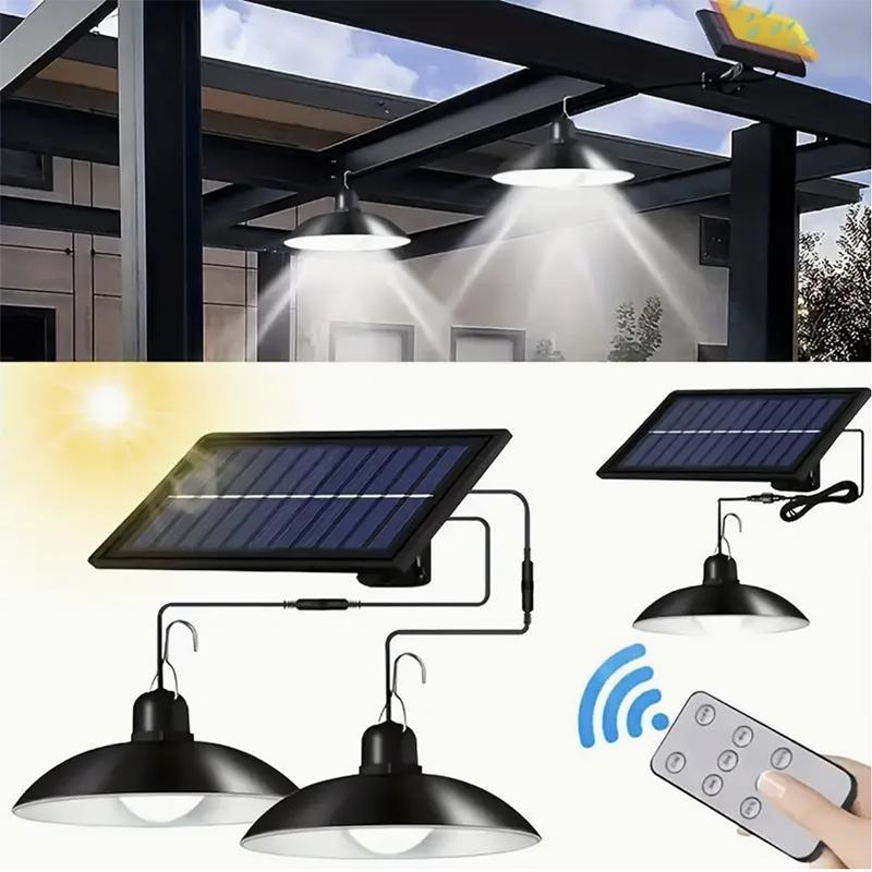 Solar Powered Outdoor LED Light, Waterproof Solar Lights with Remote Control, Outdoor Decorative Light for Garden Patio Yard Deck Fence Garage 8