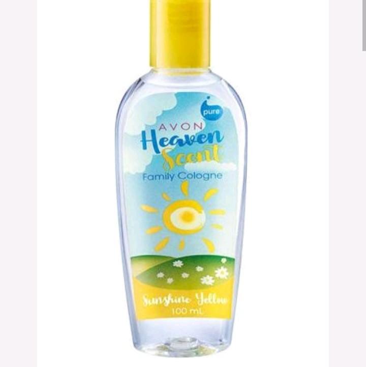 AVON HEAVEN SCENT COLOGNE 100ML [ SUNSHINE YELLOW ] Fruity Fragrance ...