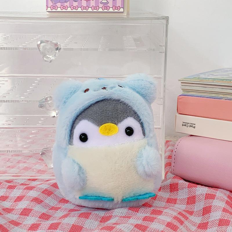 Product Introduction of New Cute Plush Toy Bear Transforms into Penguin Backpack Doll Plush Pendant Grab Machine Doll Wholesale 7