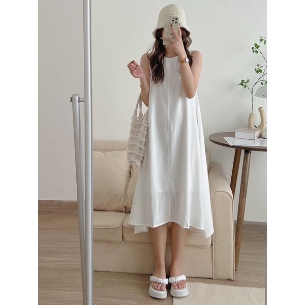 XẢ KHO NGHỈ BÁN Đầm đũi khoét nách - váy đũi ba lỗ nhiều màu mùa thu 2022 Kozoda D69 Nữ Dress