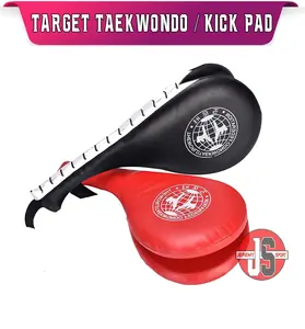 Target Karate / Taekwondo Target Kickpad Alat Latihan Tendangan Kick Pad Double dan Single Foot Target