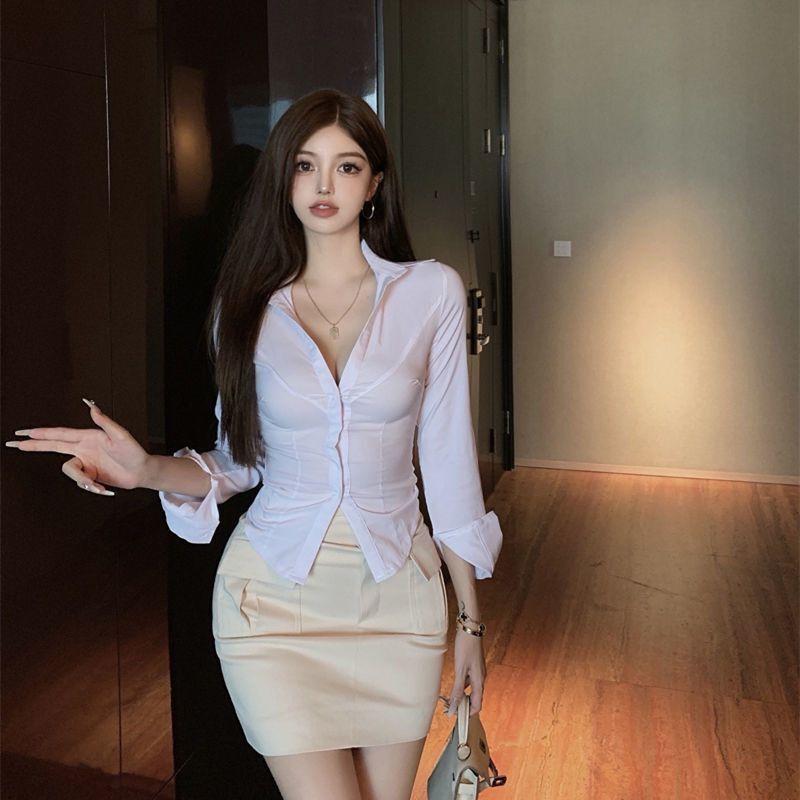 Product Introduction of Đồng Phục JK, Phong Cách Dễ Thương Và Gợi Cảm, Áo Sơ Mi Dài Tay, Ôm Sát Eo, Dành Cho Nữ, Thiết Kế Đẹp, Áo Sang Trọng, Thích Hợp Cho Cô Gái Nóng Bỏng Độc Đáo Và Chị Em Cao Cấp 4