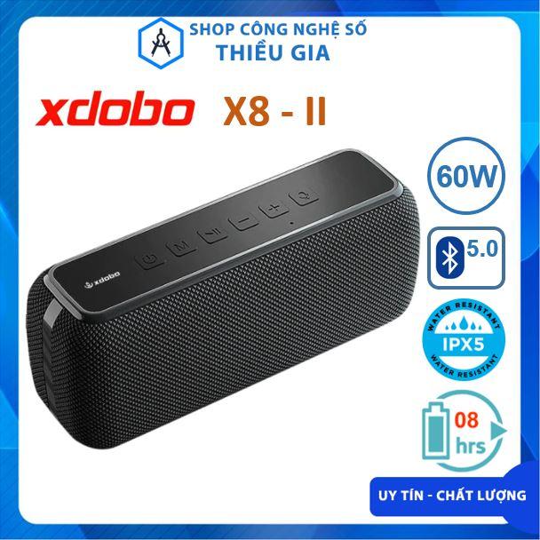 Loa bluetooth Xdobo X8 II 60W siêu trầm âm thanh cực hay thương hiệu USA công nghệ ghép loa TWS và chống nước IPX5