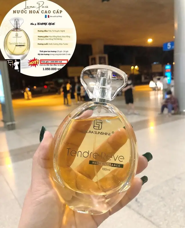 Nước hoa nữ Laura Sunshine #03 Tendre Reve 10ml - Tinh tế, Say đắm, Quý phái 2