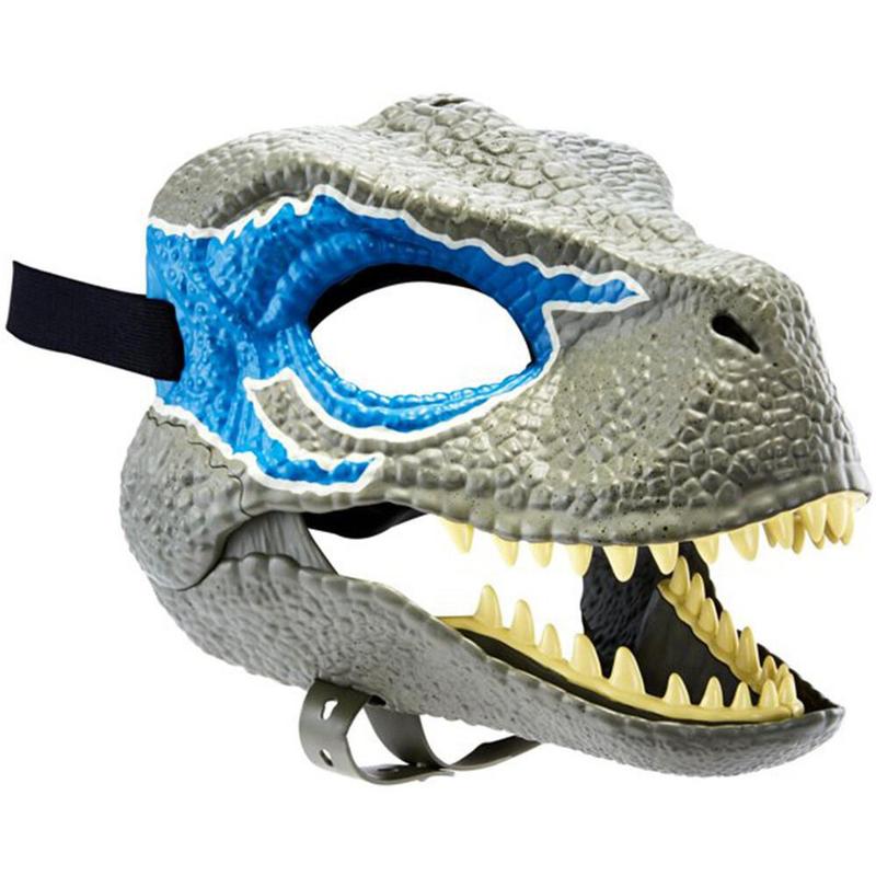mask role playing props performance headwear Jurassic World Raptor Dinosaur Festival children's toy carnival gift 5