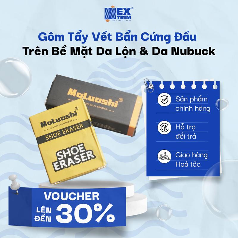 Gôm Tẩy Vệ Sinh Nhanh Giày Da Lộn - Nubuck, Giày Thể Thao, Sneaker Màu Vàng Đen - Kích thước 7.8 x 2.8 x 1.9 cm