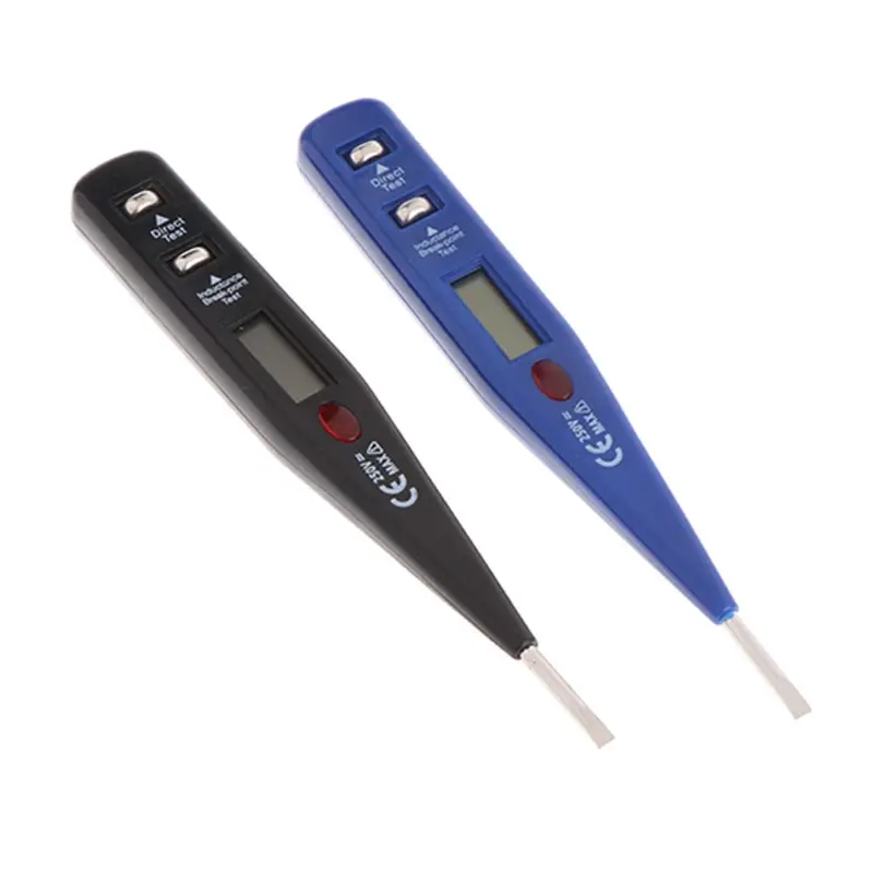 Bút kiểm tra điện áp kỹ thuật số, Qin, 12V-250V, để phát hiện điện áp DC & AC, Điện cực cảm ứng thông minh, Thích hợp cho thiết bị gia dụng, R