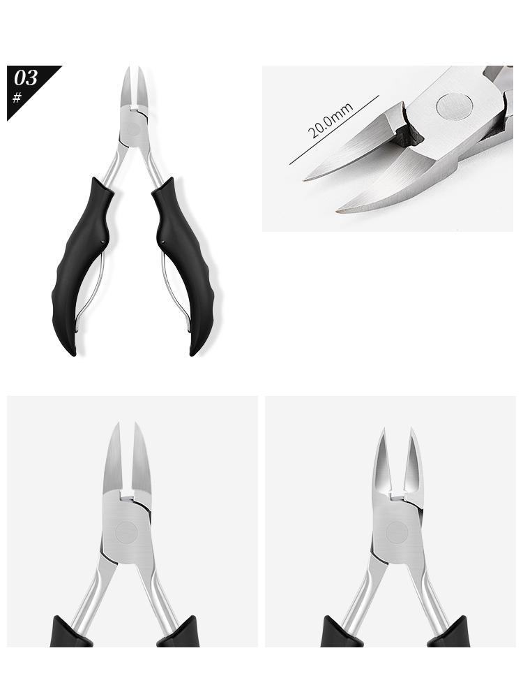 Product Introduction of Professional Nail Clippers Podiatry Correction Nippers Cuticle Cutters Cut Paronychia Pedicure Manicure Hand Foot Care Tool Stainless 8