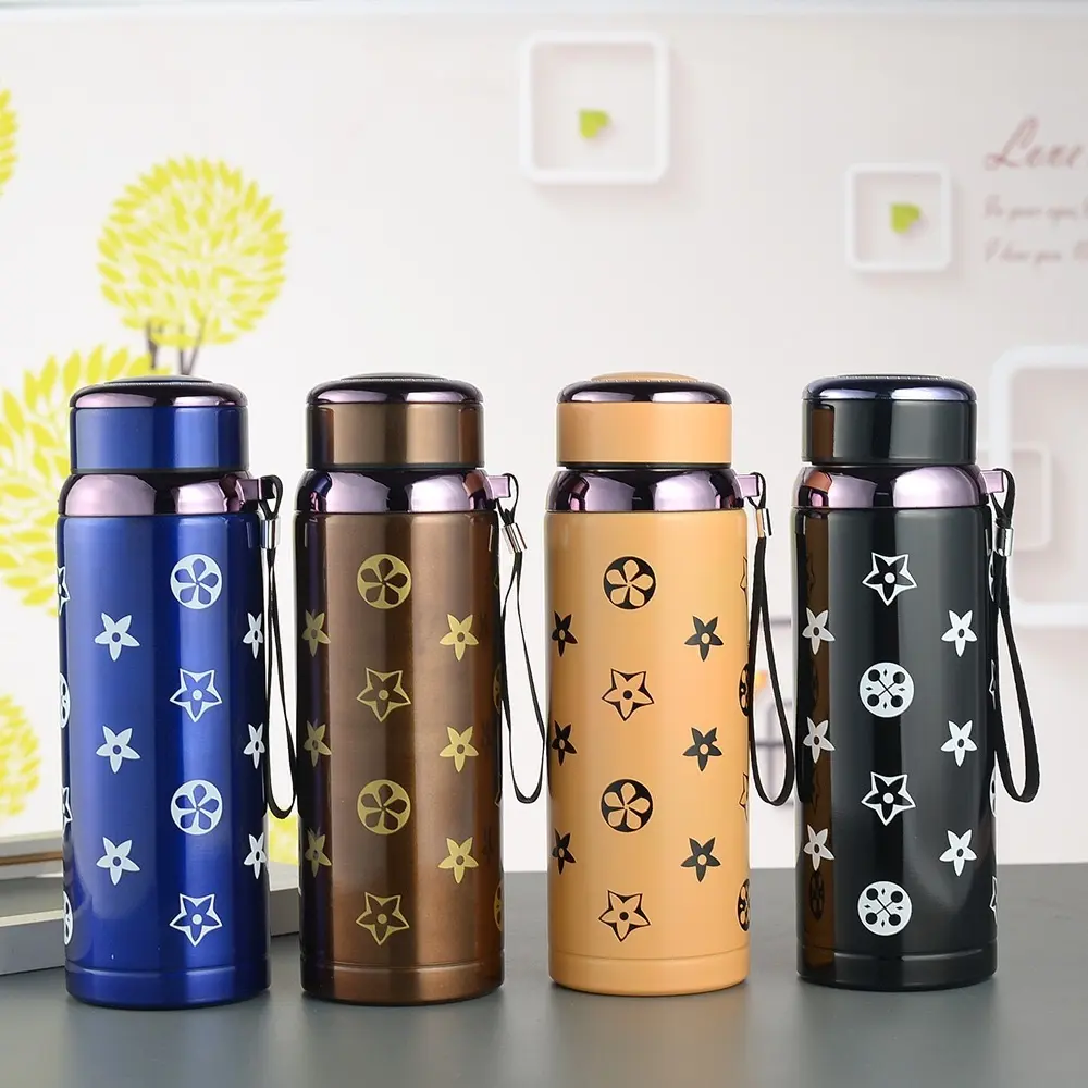 Termos Stainless 800ML - Termos Vacum Travel Motif Batik SUS 316 Tahan Panas 1188 -zansen