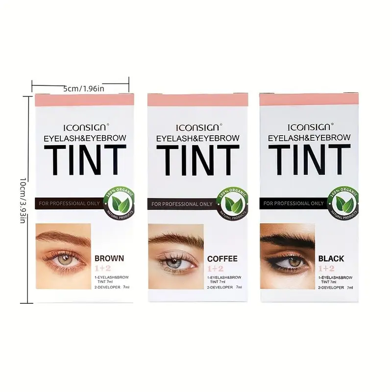 Eyebrow Tinting Kit, Waterproof Eyebrow Pomade with Brush, Long Lasting Eyebrow Tinted Cream, Cosmetic Beauty Supplies for Women, Christmas Gift 5