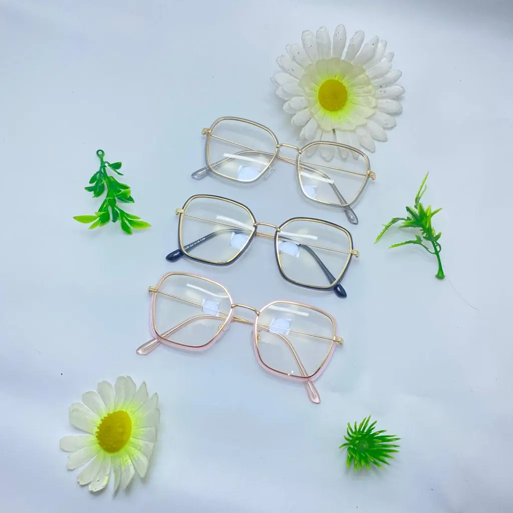 (Beli 1 Kacamata Non Normal Gratis 1 cateye Random)Frem Kacamata Photocromik R0038 free Bok Daan Lap Lensa Frame Eyewear