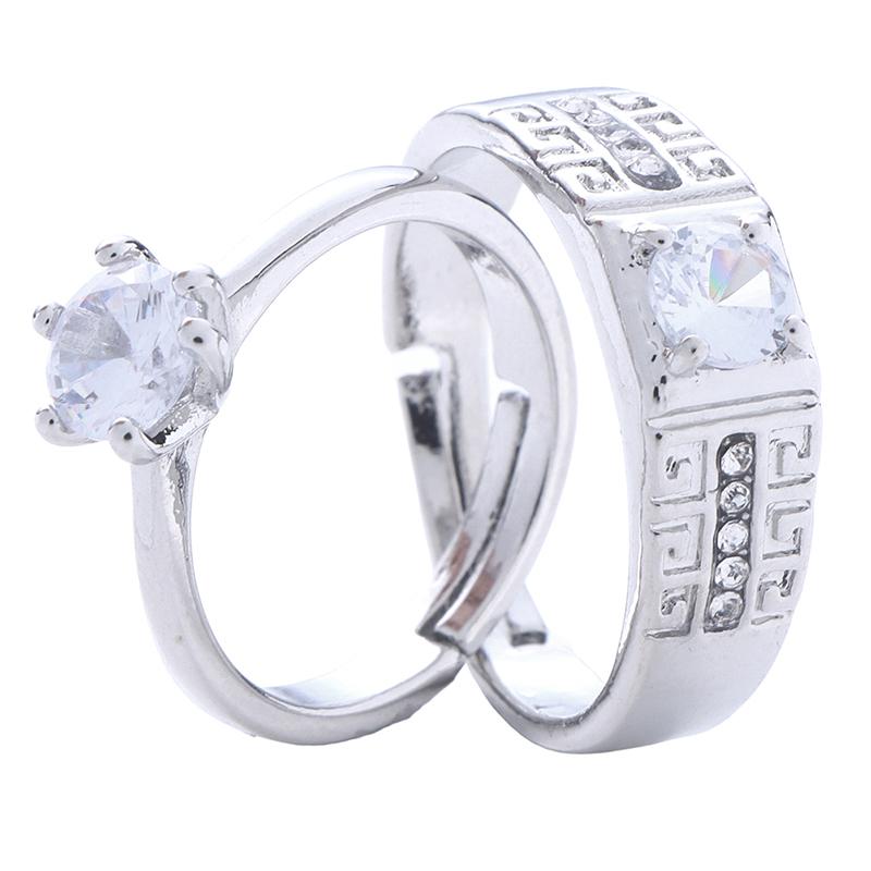 Product Introduction of Nhẫn Đính Hôn Cặp Đôi Cổ Điển, Có Thể Điều Chỉnh Kích Cỡ, Dành Cho Nam Và Nữ, Có Thể Điều Chỉnh, Quà Tặng Lễ Tình Nhân, 1 Đôi 15