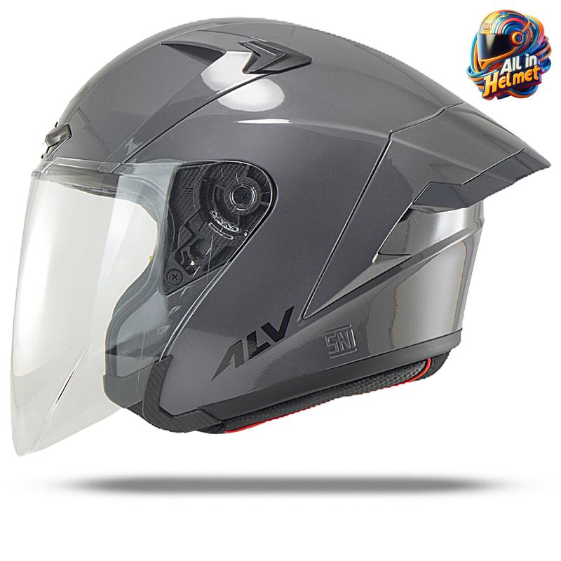 Helm ALV ULTRON PRO Solid Original Half Face Untuk Pria dan Wanita Dewasa SNI 1
