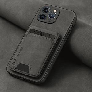 Funda de lujo para teléfono de piel sintética con bolsa para tarjetas, cubierta protectora magnética, accesorios para teléfono compatibles con iPhone 16 15 14 13 12 11 XS XR