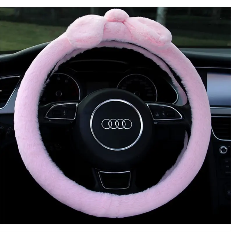 Sarung Cover Stir Setir Bludru Bulu Kitty Cat Kucing Pita Ribbon Kelinci Domba Cute Series 3