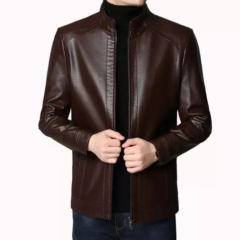 Jaket kulit pria / Jaket motor pria keren / jaket asli garut Bomber Casual
