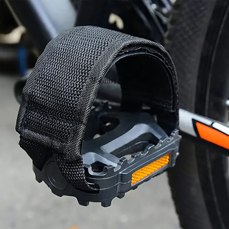 Tali Pedal Basikal, Tali Tali Klip Kaki, Tali Pinggang, Pelekat, Pita Pedal Basikal, Gear Tetap, Sesuai untuk Berbasikal, Penutup Fixie, 1PC