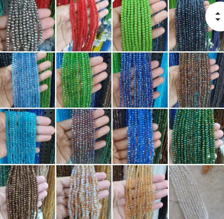 KRISTAL CEKO 3MM DAN 4MM KRISTAL BAHAN PERHIASAN