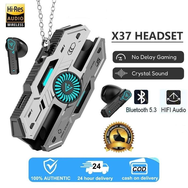 Tai nghe không dây X37 nâng cấp năm 2025 Bluetooth 5.3 Type-C Vỏ sạc Tai nghe chơi game chống ồn 1