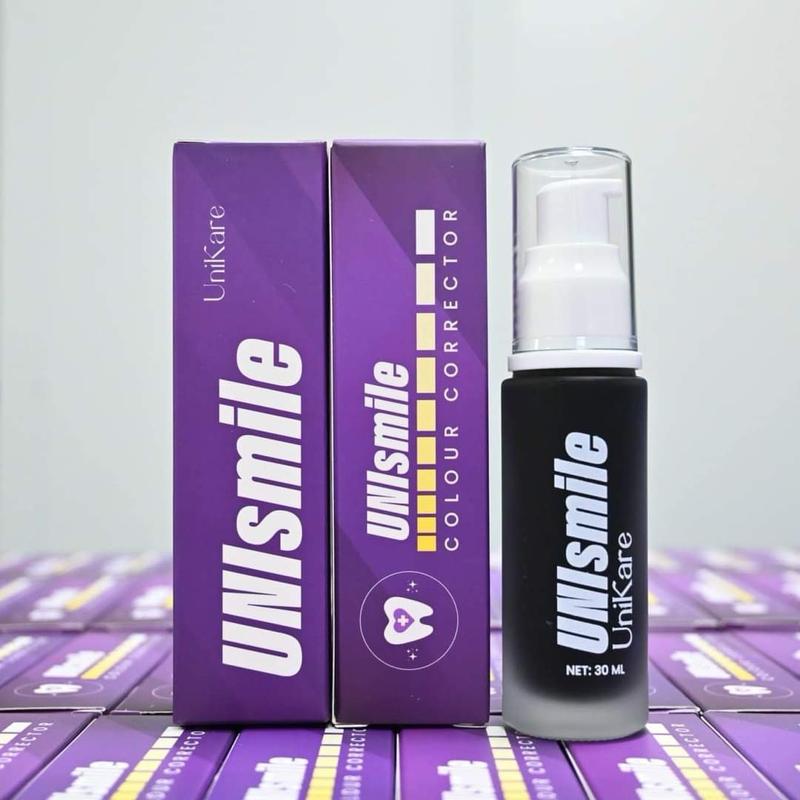 Chai Lớn Serum Hỗ Trợ Trắng Răng Ố Vàng Unismile Dung Tích 30ml serum trắng Nữ Women