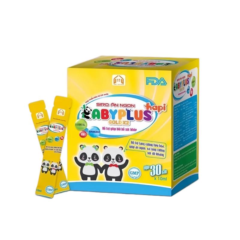Siro Ăn Ngon Babyplus Hộp 30 Gói Cho Bé Men Vi Sinh