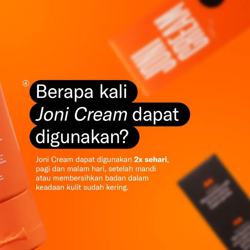 JONI Cream By Gamal Men - Perawatan Area Genital Pria untuk Menghilangkan Gatal & Bau Tidak Sedap Serta Mencerahkan Kulit Area Slengky 4