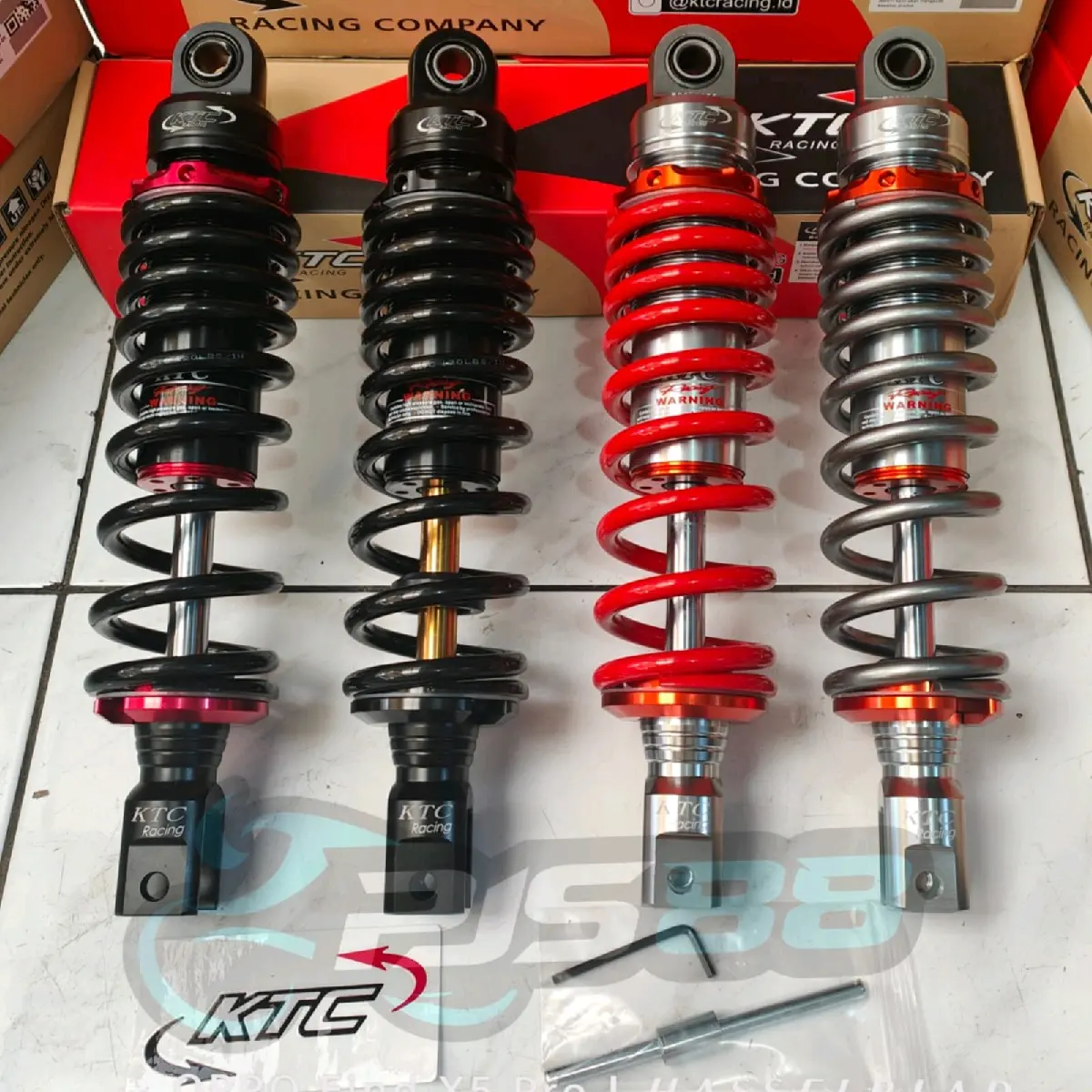 Shockbreaker KTC racing 300mm 325mm Vario Beat Scopy Genio , Mio Fino Fazzio Gear / Shock kitaco ktc razor Mio Fino Fazzio Gear Xeon , Vario Beat Scopy Genio