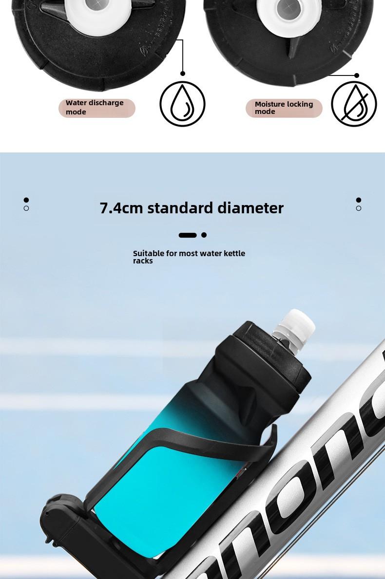 Product Introduction of Gradient Color Bicycle Water Bottle Soft Pp5 Outdoor Cycling Sports Water Bottle 610ml Frosted Squeeze Plastic Water Bottle sport  bottle Tumbler Bottled Mug Cup Portable Reusable 4