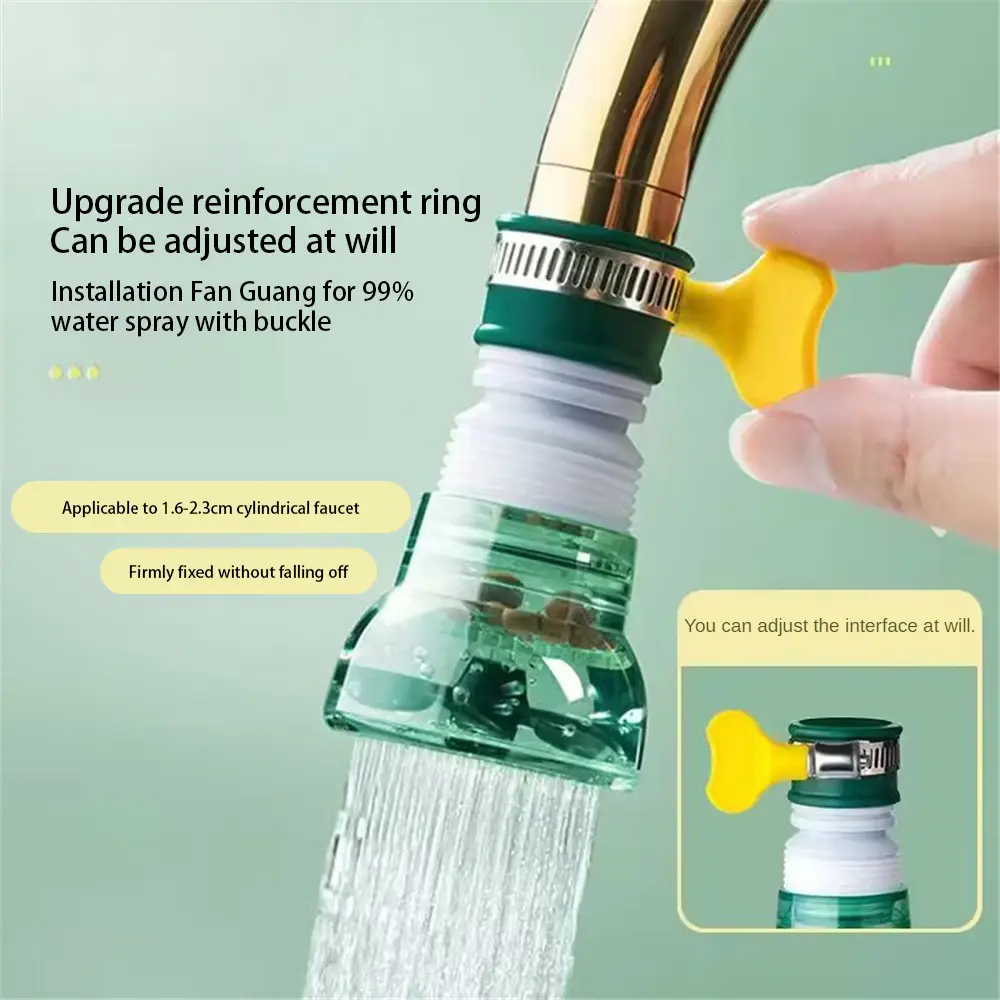 Universal joint faucet filter splash-proof artifact kitchen extender ...